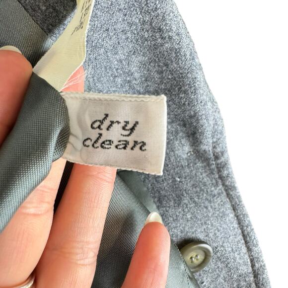 Pendleton Vintage Gray 100% Virgin Wool Single Button Career Blazer Jacket - Picture 14 of 14